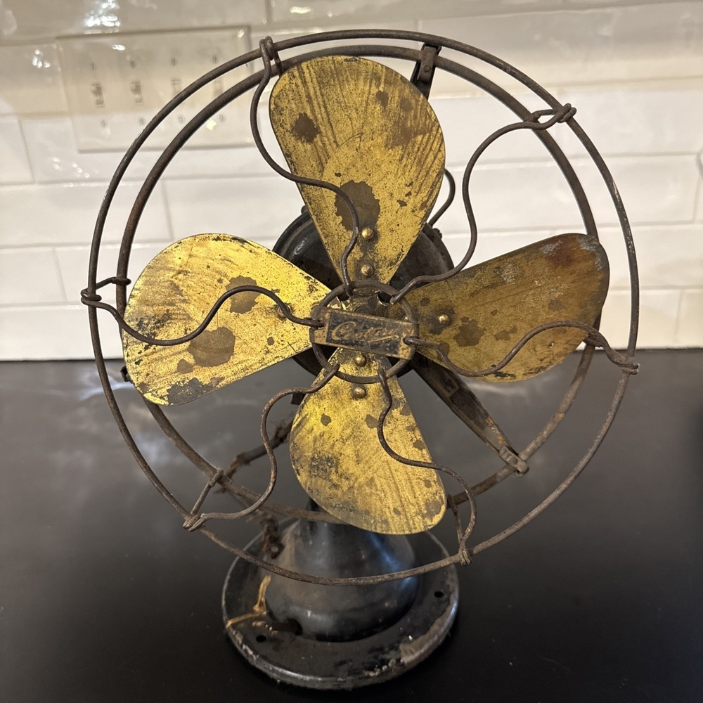 Century Fan‎ Brass Blades Model 263 J-2 S3C-1 6AS IS UNTESTED  parts or repair